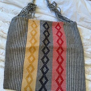 Nannacay Multicolor Woven Tote Bag